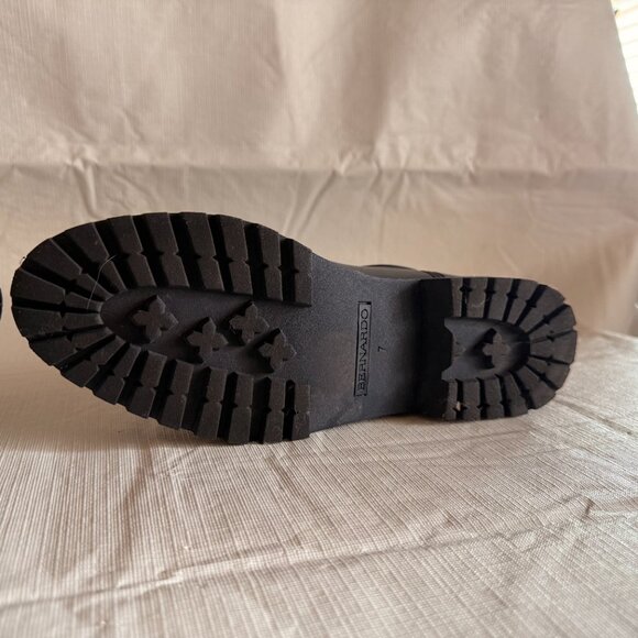 Bernardo Zina Navy Lace Up Rubber Boote WOMENS SIZE 7 - Picture 7 of 11
